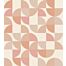 fotobehang geometrische vormen beige en roze van ESTAhome