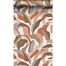 eco-texture vliesbehang tropische bladeren terracotta, roze en beige van Origin Wallcoverings