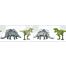 behangrand dinosaurussen groen, grijs en wit van A.S. Création