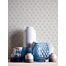 behang bloemmotief wit, blauw en grijs van Livingwalls