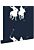 behang polo spelers marine blauw van ESTAhome