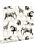 behang dieren met stippen glanzend wit en zwart van ESTAhome