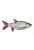 muursticker vis grijs en rood van ESTAhome