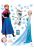muursticker Frozen Anna & Elsa blauw, paars en wit van Disney
