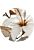 zelfklevende behangcirkel lelie bloem wit en bruin van Sanders & Sanders