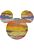 muursticker Mickey Mouse multicolor van Sanders & Sanders