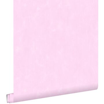 behang krijtverfeffect licht roze van ESTAhome