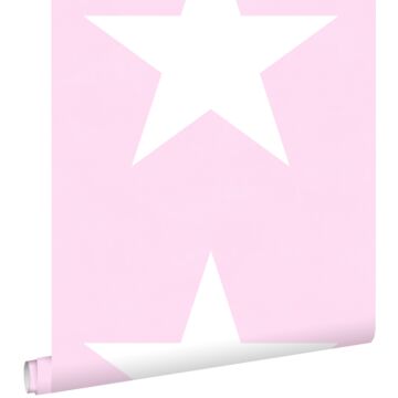 behang sterren roze van ESTAhome