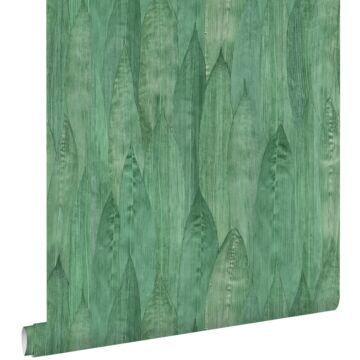 behang bladeren jade groen van ESTAhome