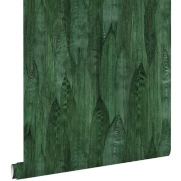 behang bladeren emerald groen van ESTAhome