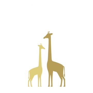 fotobehang giraffen okergeel van ESTA home