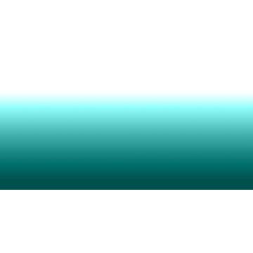 fotobehang kamerhoog dip dye kleurverloop intens turquoise en mat wit van ESTAhome