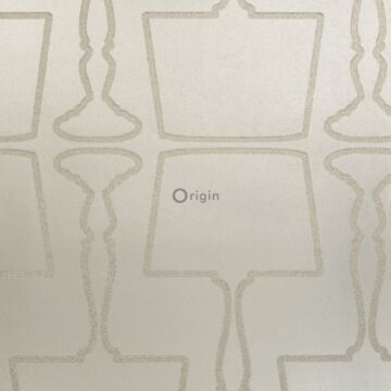behang lampen beige van Origin Wallcoverings