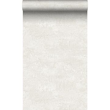 behang natuursteen met craquelé effect wit van Origin Wallcoverings