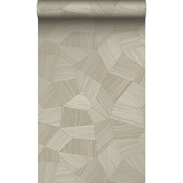 eco-texture vliesbehang grafisch 3D motief zand beige van Origin Wallcoverings