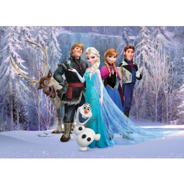 poster Frozen paars en blauw van Disney