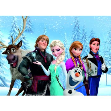 poster Frozen blauw en paars van Disney
