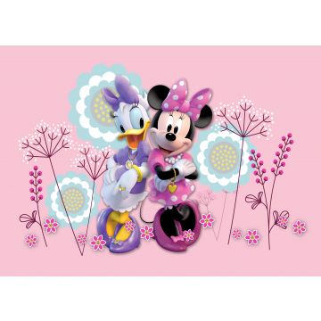 poster Minnie Mouse & Katrien Duck roze van Disney