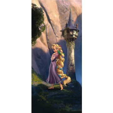 poster Rapunzel groen, paars en beige van Sanders & Sanders