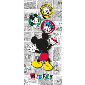 poster Mickey Mouse grijs, geel en rood van Disney
