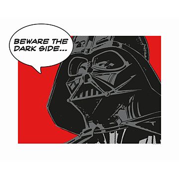 poster Star Wars Classic Comic Quote Vader rood en zwart van Komar
