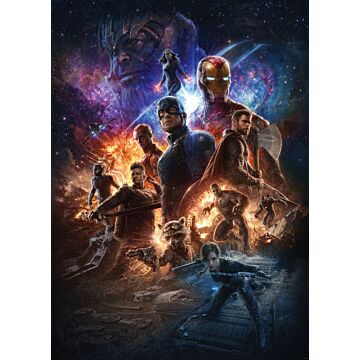 fotobehang Avengers Battle of Worlds multicolor van Komar