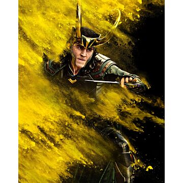 fotobehang Loki misses geel en zwart van Komar