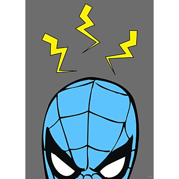 poster spider man blauw en grijs van Komar